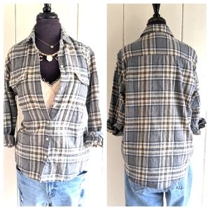 Old Navy "boyfriend fit" flannel sz xs